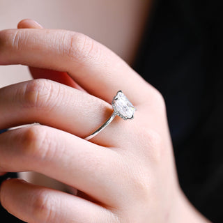2 CT Round Three Stones Lab Grown Diamond Engagement Ring