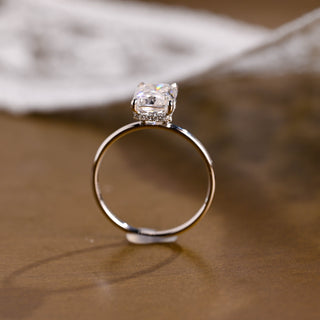 2 CT Round Three Stones Lab Grown Diamond Engagement Ring