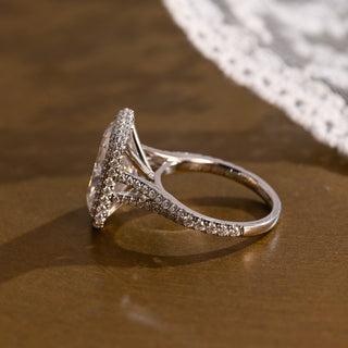 2 CT Round Three Stones Lab Grown Diamond Engagement Ring