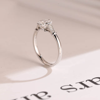 2 CT Round Three Stones Lab Grown Diamond Engagement Ring