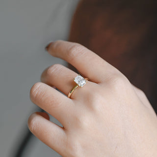 2 CT Round Three Stones Lab Grown Diamond Engagement Ring