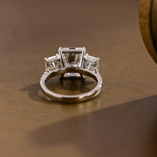 2 CT Round Three Stones Lab Grown Diamond Engagement Ring
