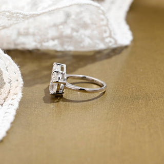 2 CT Round Three Stones Lab Grown Diamond Engagement Ring