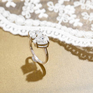 2 CT Round Three Stones Lab Grown Diamond Engagement Ring