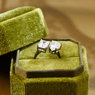 2 CT Round Three Stones Lab Grown Diamond Engagement Ring