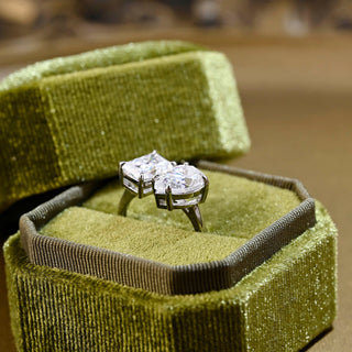 2 CT Round Three Stones Lab Grown Diamond Engagement Ring