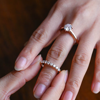 3.0 CT Round Pave Lab Grown Diamond Bridal Set