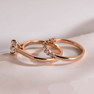 3.0 CT Round Pave Lab Grown Diamond Bridal Set