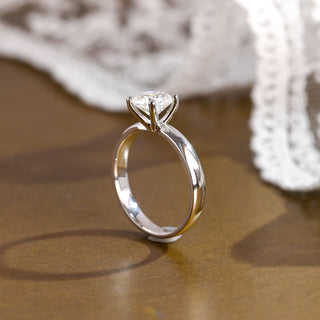 2 CT Round Three Stones Lab Grown Diamond Engagement Ring