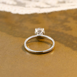 2 CT Round Three Stones Lab Grown Diamond Engagement Ring