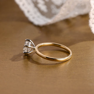 2 CT Round Three Stones Lab Grown Diamond Engagement Ring
