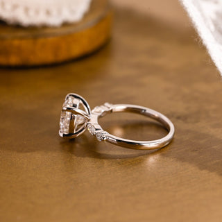 2 CT Round Three Stones Lab Grown Diamond Engagement Ring