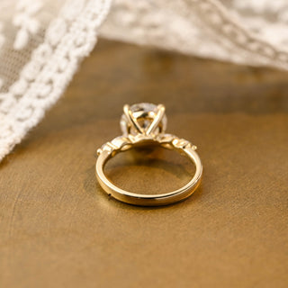 2 CT Round Three Stones Lab Grown Diamond Engagement Ring