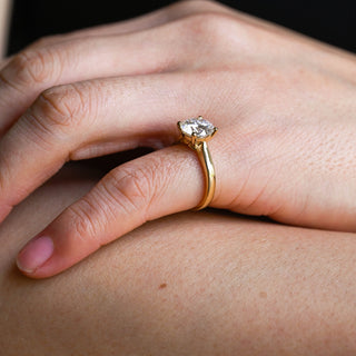 2 CT Round Three Stones Lab Grown Diamond Engagement Ring