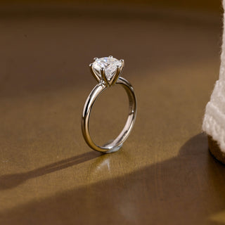 2 CT Round Three Stones Lab Grown Diamond Engagement Ring