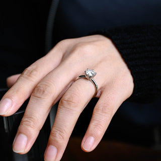2 CT Round Three Stones Lab Grown Diamond Engagement Ring