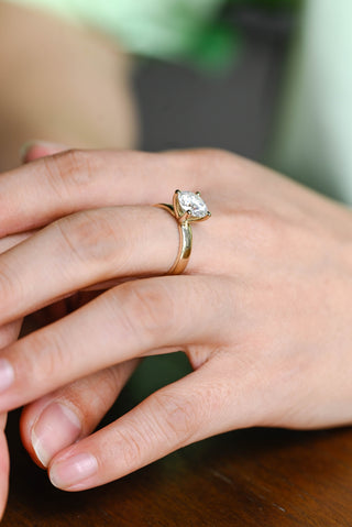 2 CT Round Three Stones Lab Grown Diamond Engagement Ring