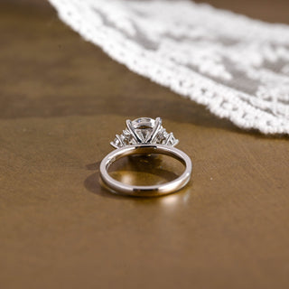 2 CT Round Three Stones Lab Grown Diamond Engagement Ring