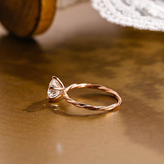 2 CT Round Three Stones Lab Grown Diamond Engagement Ring