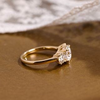 2 CT Round Three Stones Lab Grown Diamond Engagement Ring