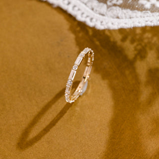 0.37 CT Round Full Eternity Lab Grown Diamond Wedding Band