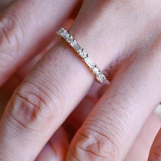 0.37 CT Round Full Eternity Lab Grown Diamond Wedding Band