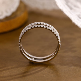 0.37 CT Round Full Eternity Lab Grown Diamond Wedding Band