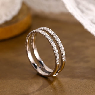 0.37 CT Round Full Eternity Lab Grown Diamond Wedding Band