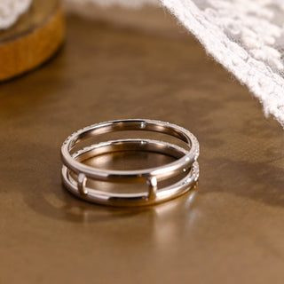 0.37 CT Round Full Eternity Lab Grown Diamond Wedding Band