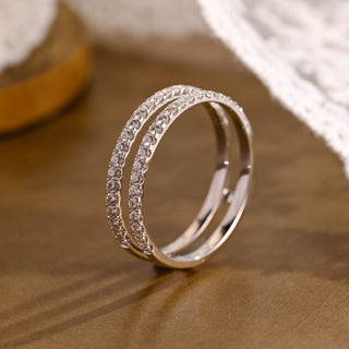 0.37 CT Round Full Eternity Lab Grown Diamond Wedding Band