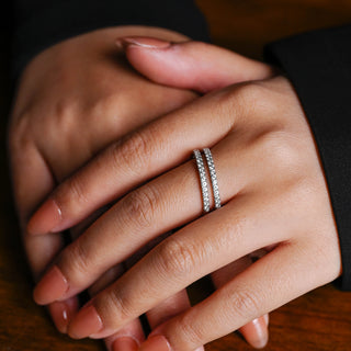 0.37 CT Round Full Eternity Lab Grown Diamond Wedding Band