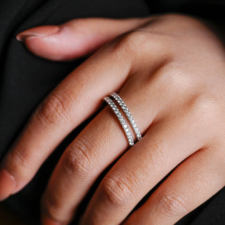 0.37 CT Round Full Eternity Lab Grown Diamond Wedding Band