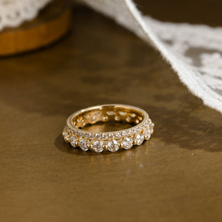 0.37 CT Round Full Eternity Lab Grown Diamond Wedding Band