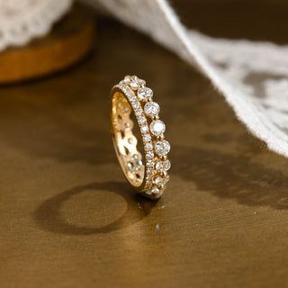 0.37 CT Round Full Eternity Lab Grown Diamond Wedding Band