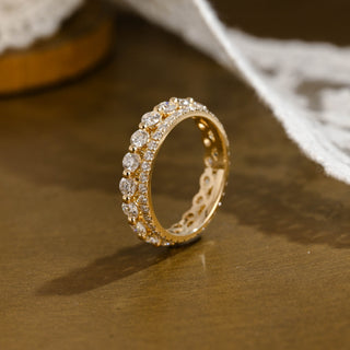 0.37 CT Round Full Eternity Lab Grown Diamond Wedding Band