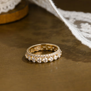 0.37 CT Round Full Eternity Lab Grown Diamond Wedding Band
