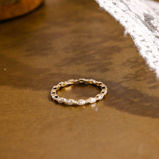 0.37 CT Round Full Eternity Lab Grown Diamond Wedding Band