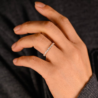 0.37 CT Round Full Eternity Lab Grown Diamond Wedding Band