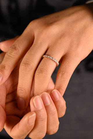 0.37 CT Round Full Eternity Lab Grown Diamond Wedding Band