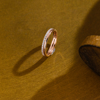 0.37 CT Round Full Eternity Lab Grown Diamond Wedding Band