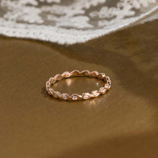 0.37 CT Round Full Eternity Lab Grown Diamond Wedding Band