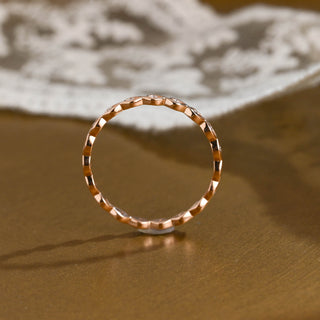 0.37 CT Round Full Eternity Lab Grown Diamond Wedding Band