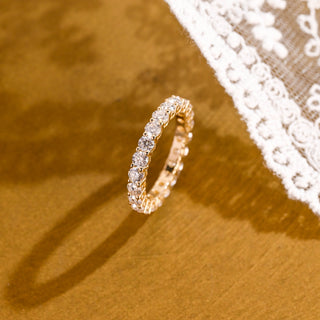0.37 CT Round Full Eternity Lab Grown Diamond Wedding Band