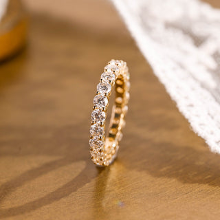 0.37 CT Round Full Eternity Lab Grown Diamond Wedding Band