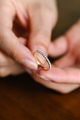 0.37 CT Round Full Eternity Lab Grown Diamond Wedding Band