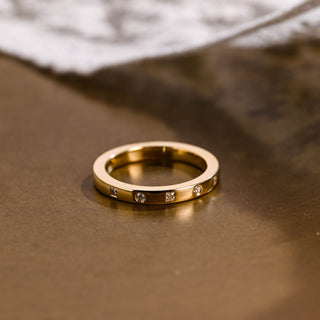 0.37 CT Round Full Eternity Lab Grown Diamond Wedding Band