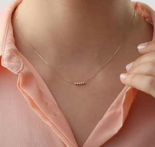 1.0 CT Round Bezel Solitaire Lab Grown Diamond Necklace