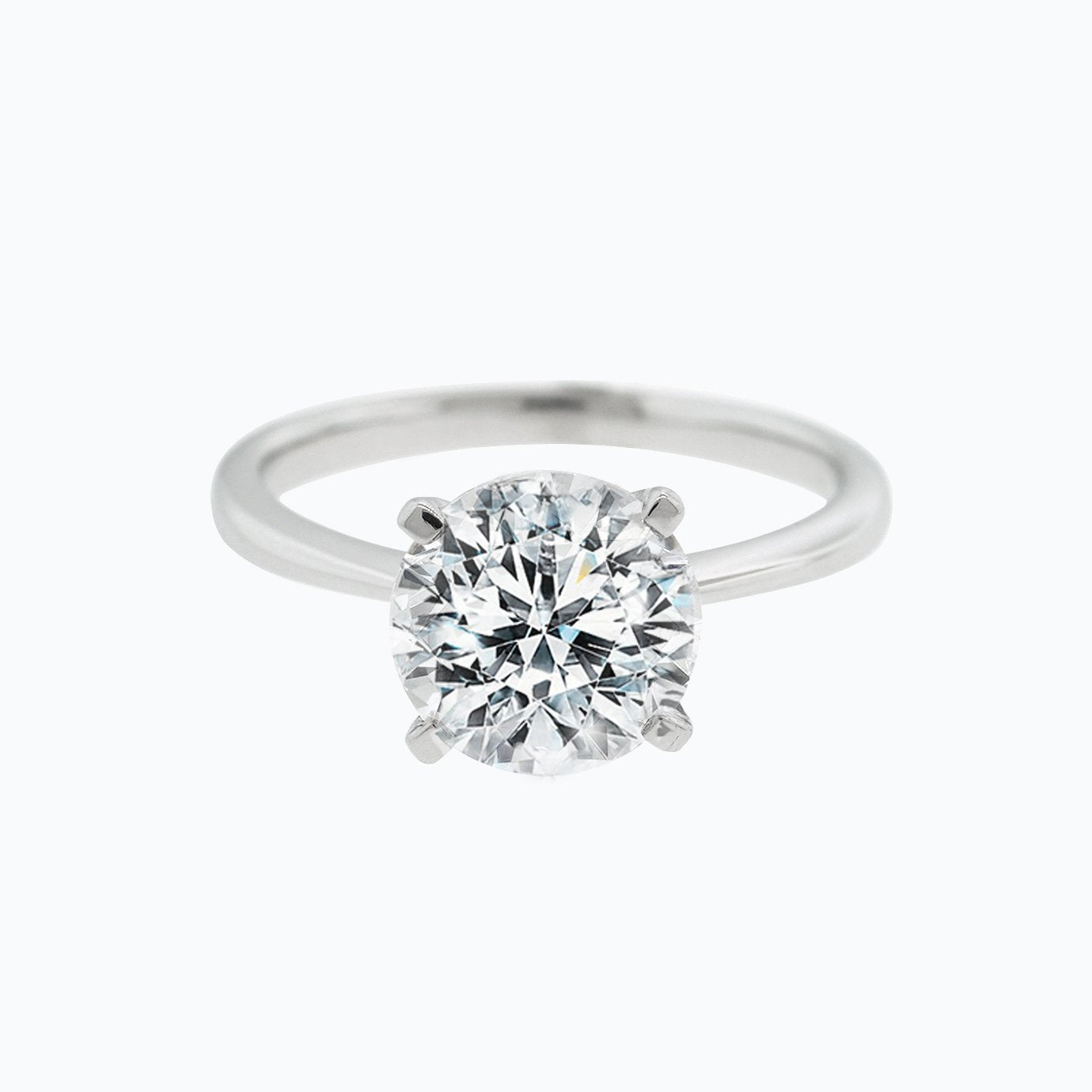 1.50 CT Round Solitaire CVD F/VS2 Diamond Engagement Ring 1