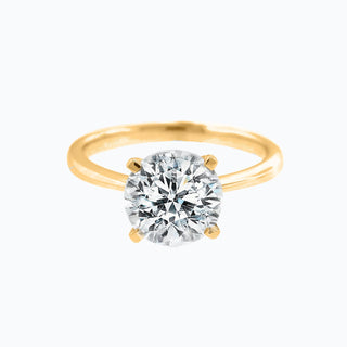 1.50 CT Round Shaped Moissanite Solitaire Engagement Ring 7
