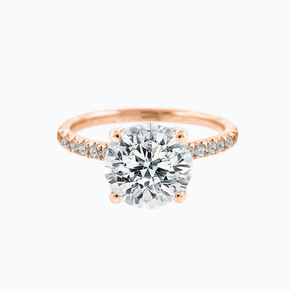 2.0 CT Round Hidden Halo CVD F/VS2 Diamond Engagement Ring 5